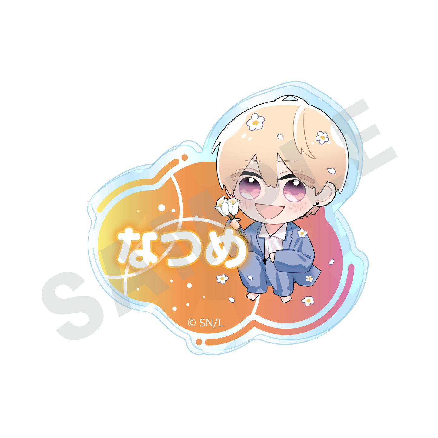 Natsume Mamiya Glitter Name Clip